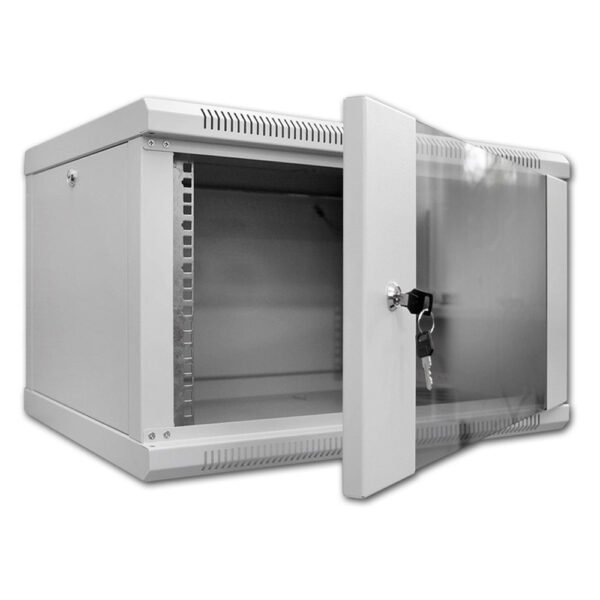 Шафа серверна SteelNet 7U 600 x 400 для мережевого обладнання (скло, сірий) - Зображення 2
